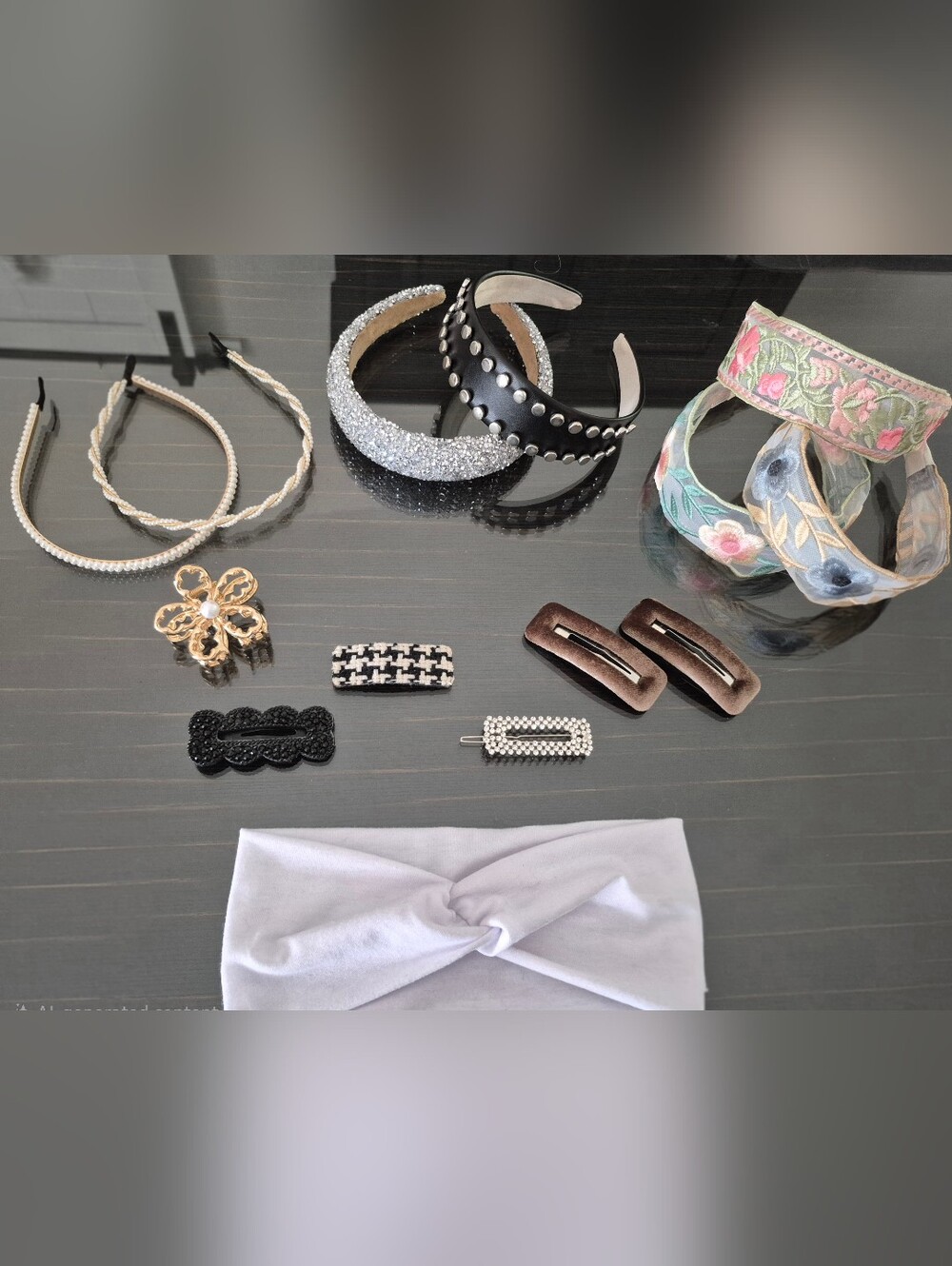 Assorted Hair Accessories BUNDLE! Sparkle Headband Is Very Sparkly! Not Used!